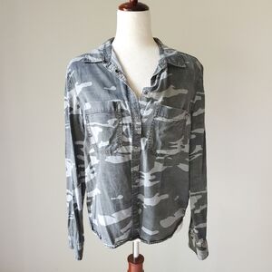 Express Camo Medium Button Down
